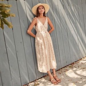 Christy Dawn Lincoln dress in cream floral O/S one size